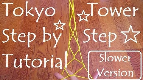 Slower Tokyo Tower Tutorial  Cat