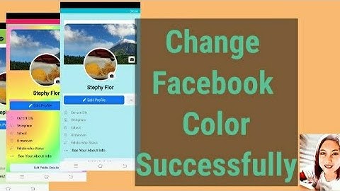 HOW TO CHANGE FACEBOOK COLOR/BACKGROUND 2020 EASY TUTORIAL