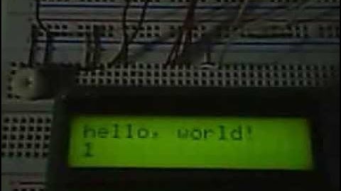 HelloWorld de Arduino con LCD