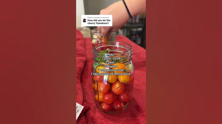 How to can cherry tomatoes! #canning #canningandpreserving #foodpreservation #waterbathcanning