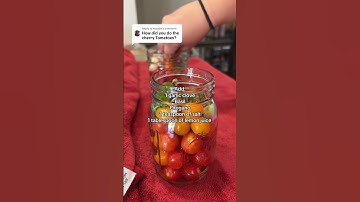 How to can cherry tomatoes! #canning #canningandpreserving #foodpreservation #waterbathcanning