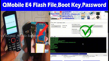 QMobile E4 (Coolsand/RDA) Flash File, Boot Key and Password Unlock