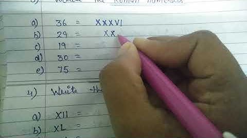 class - 5th math Revision of ch-2A(Roman numerals)