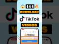 How to download Tiktok videos without watermark #tiktok #tiktoktrend #tiktokvideo #tiktokviral