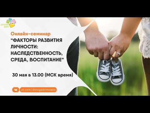 Факторы развития личности: наследственность, среда, воспитание.