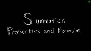 Discrete Math 2.4.4 Summation Properties and Formulas