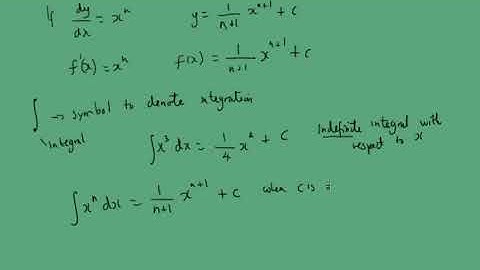 9.1 Integration as the Reverse of Differentiation