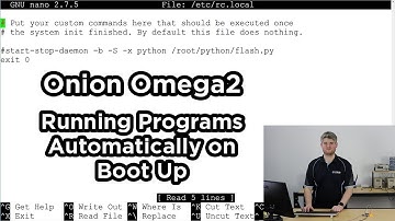 How to Run Python Script on Onion Omega 2 Bootup or Power-on