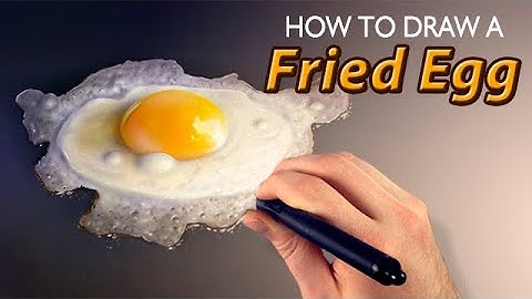How to Draw a Fried Egg - Hyper Realistic Painting Tutorial (Corel Painter)