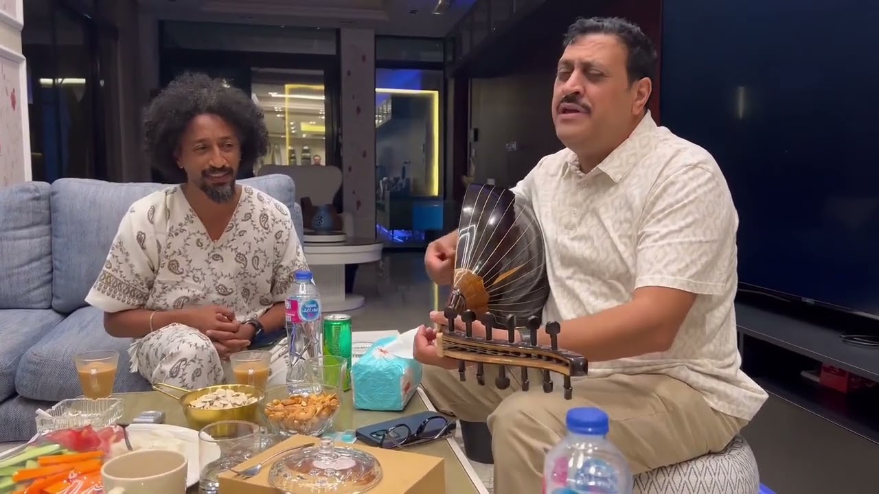 جلسة فنية من الطراز الرفيع بين الفنان عبدالرحمن الأخفش والفنان هاني الشيباني