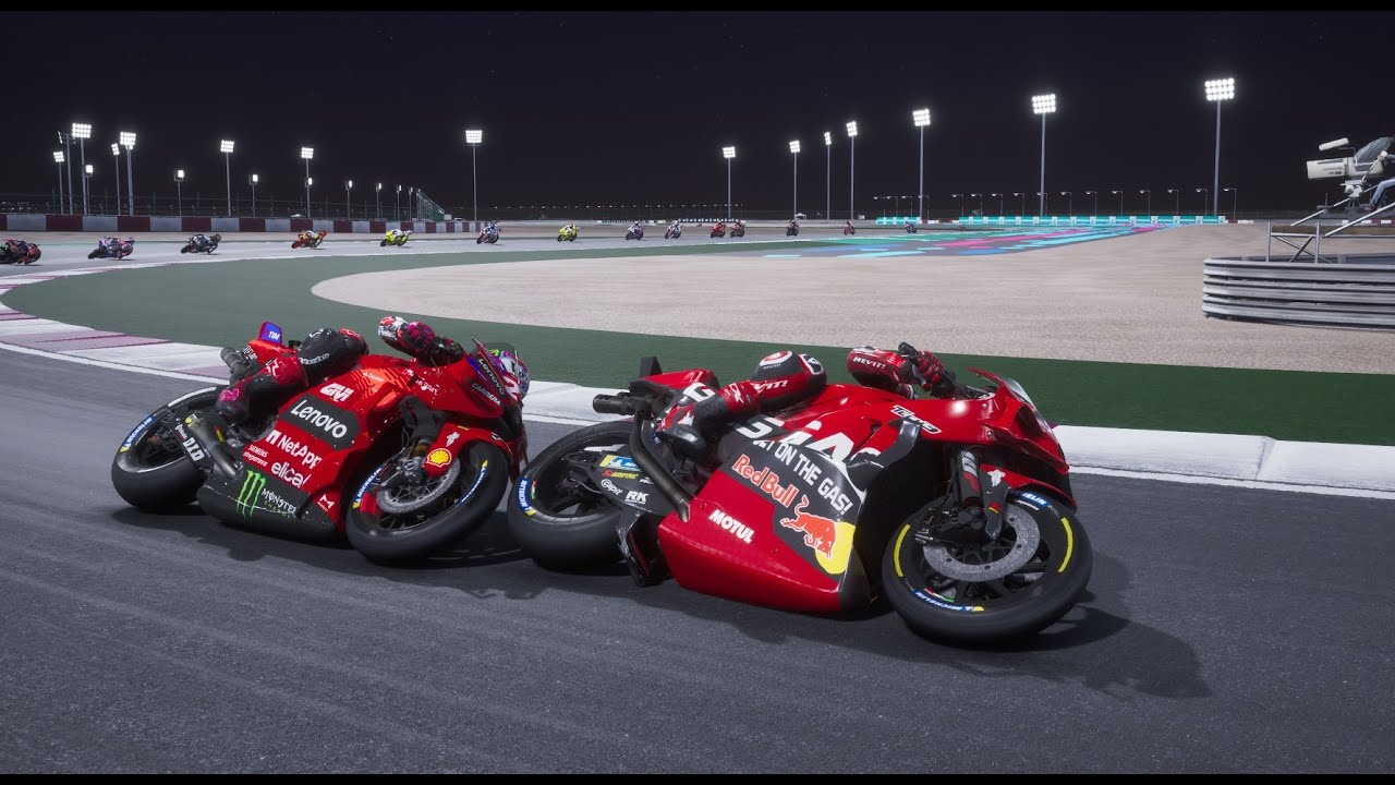 AUGUSTO FERNANDEZ VS BAGNAIA VS BASTIANINI MOTOGP DOHA QATAR 2024 ...