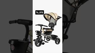 Toyzoy Tz_572 Premium Baby Tricycle with Sun Canopy & Safety Belt – Stylish & Comfortable Ride