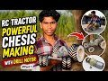 How to make rc tractor powerful chesis ||with drill motor 👍#diy #tractor #part1 @Ak.models81