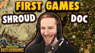 chocoTaco's First Games with Shroud & Dr. Disrespect - PUBG Gameplay | choco's Origins
