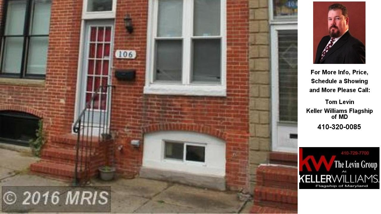 106 CONKLING STREET, BALTIMORE, MD Presented by Tom Levin. YouTube