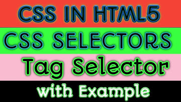 Tag Selector in CSS || टैग सेलेक्टर का उपयोग हिंदी में