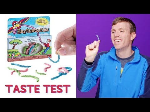 Sour Edible Worms Taste Test - Sour Edible Worms Taste Test