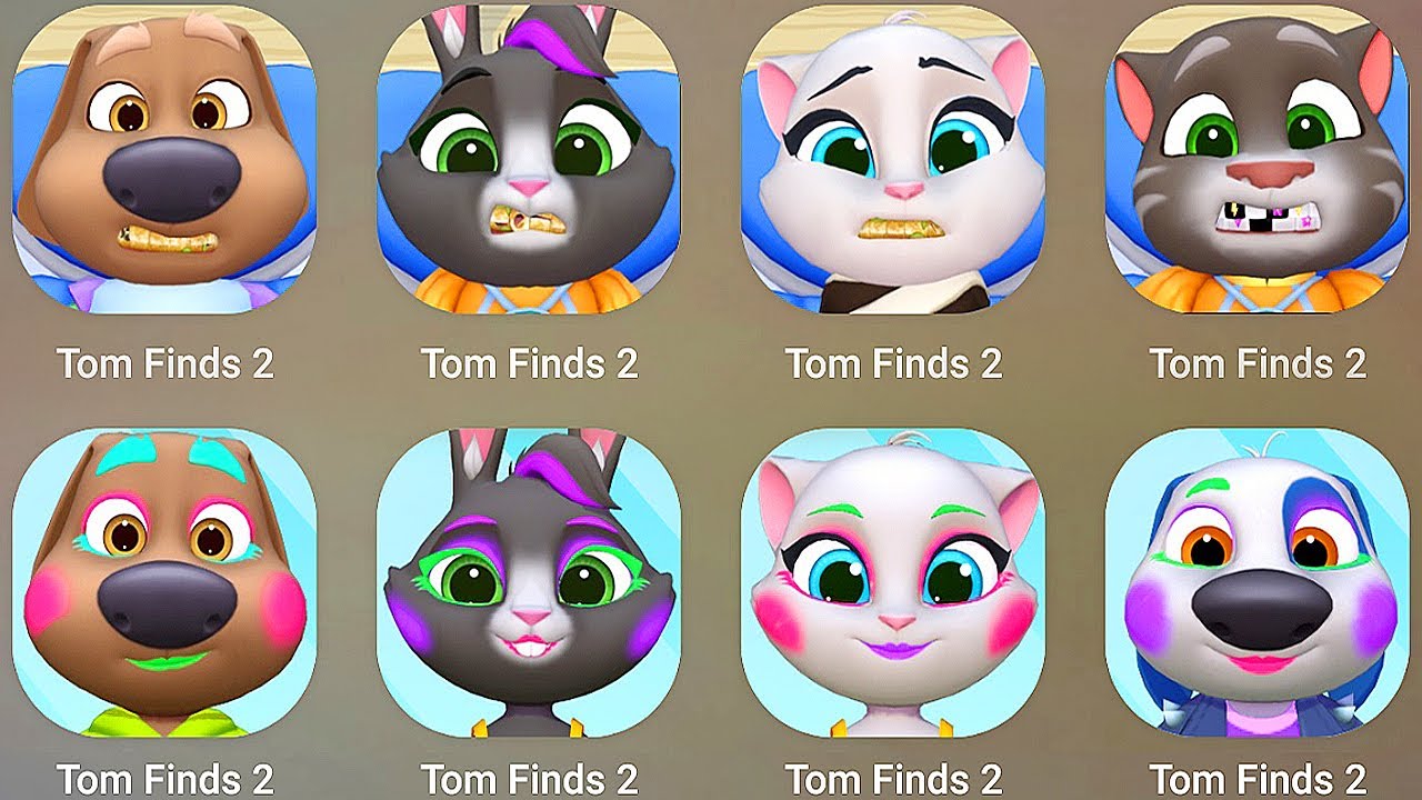 My Talking Tom Fiends 2 halloween Explore new family dishes Tom Finds  😍😍