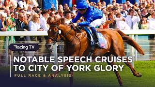 Notable Speech Wins A Sixth Group 1 In The City Of York | Replay | Racing TV
