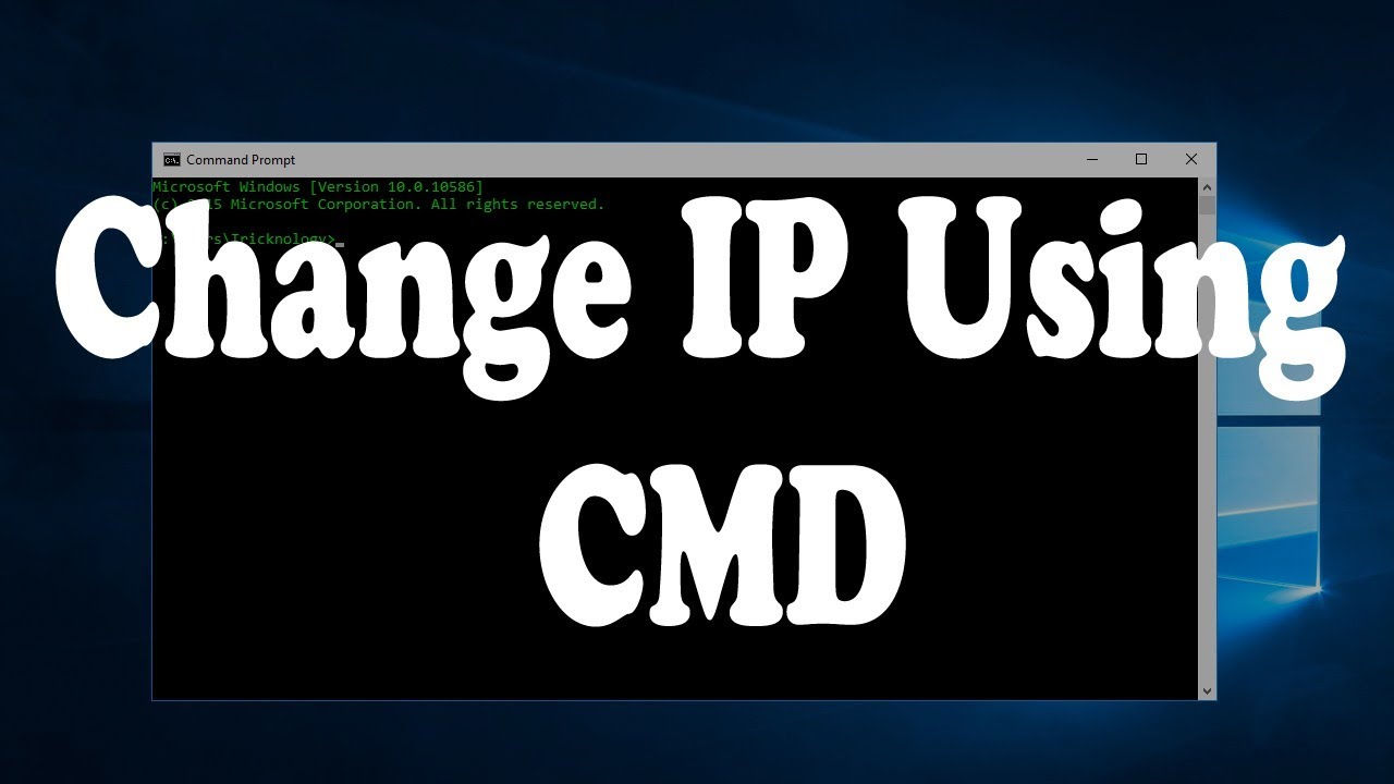 assign ip address in cmd