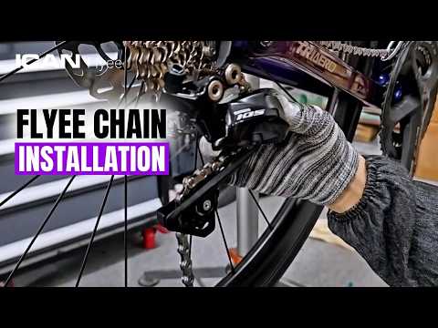 Flyee Chain Installation.#icancycling #flyee