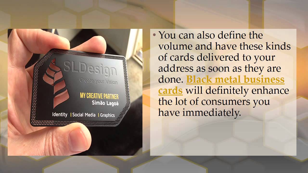 Take Interest By Utilizing Black Metal Business Cards