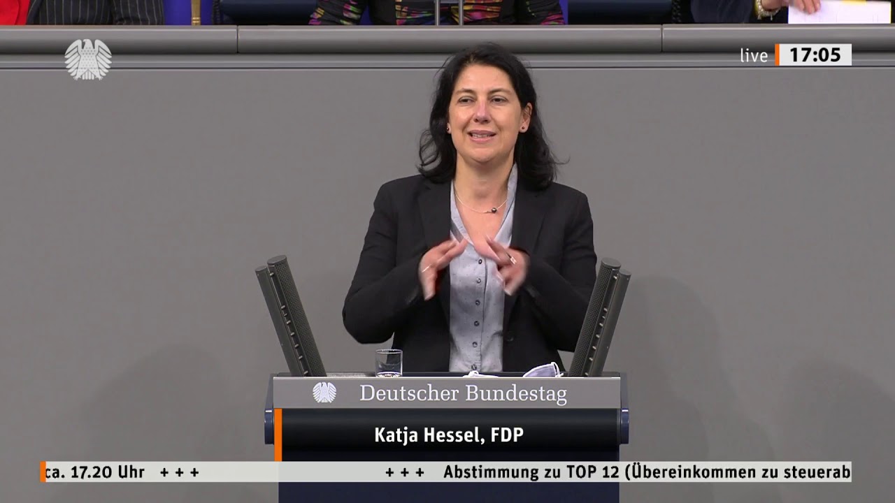 Katja Hessel, MdB (FDP) – Übereinkommen steuerabkommensbezogene ...