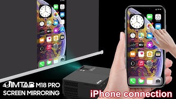 JIMTAB M18 Pro projector wifi screen projection tutorial