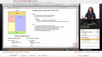 "How to Use CSS for Page Layout" | Dreamweaver CS6 with Educator.com