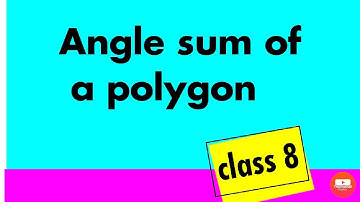 class 8 #Maths#angle sum of a polygon