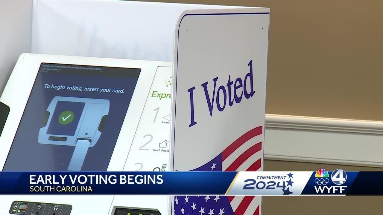 SC Republican presidential primary early voting begins - YouTube