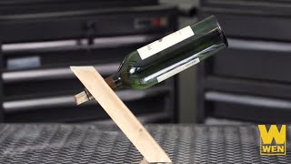 WEN Products presents the floating wine bottle Tools used: 10" Dual Bevel Miter Saw (Item 70751) 12" Variable Speed Drill Press ...