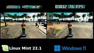 Like a Dragon Pirate Yakuza In Hawaii | Linux Vs Windows | Side by Side Comparation (GTX 1650 Super)