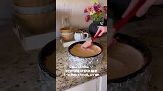 PUMPKIN CHEESECAKE WITH BISCOFF COOKIE CRUST + MARSHMALLOW CREAM
