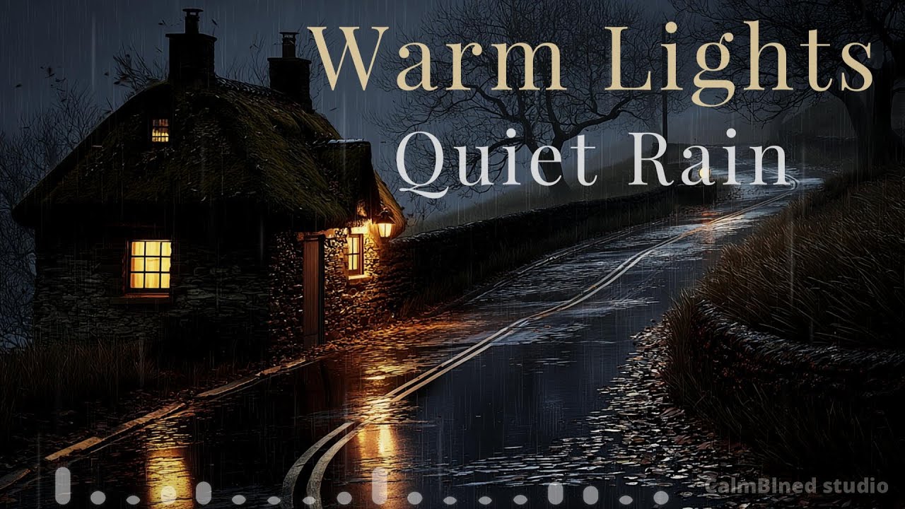 Calm Piano for Focus & Sleep – Warm Lights, Quiet Rain