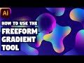 FREEFORM GRADIENT Tool | Illustrator CC tutorial (New Feature 2019)