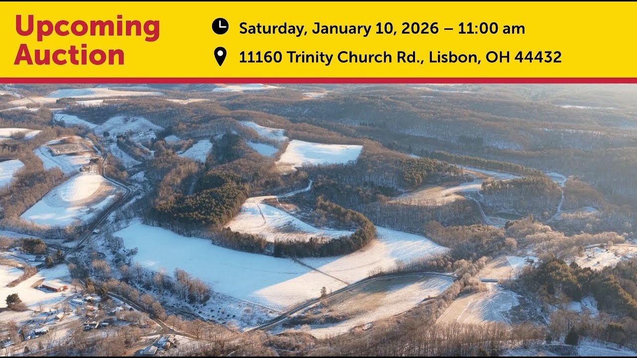 126 Acres of OH Land: Creekfront, Wooded, Lakes & Mineral Rights | Lisbon, Columbiana Co.