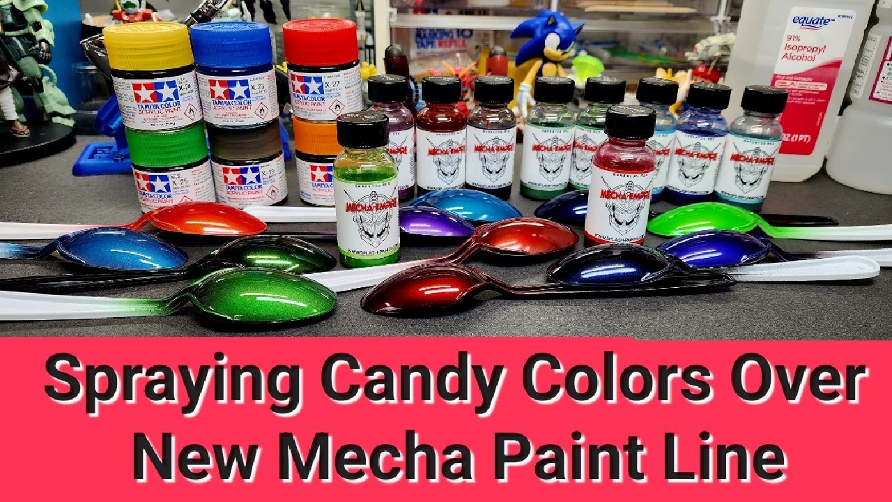 Spraying Candy Colors Over My New Paint Line Tamiya Splash Paints
