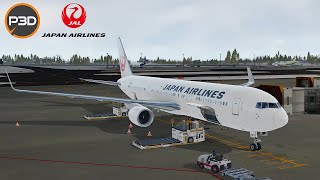 P3D v5.3 | Full Flight | Soekarno-Hatta (WIII) - Tokyo Narita (RJAA)  | B763 | JL720