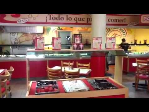 Roller pizza buffet. - YouTube