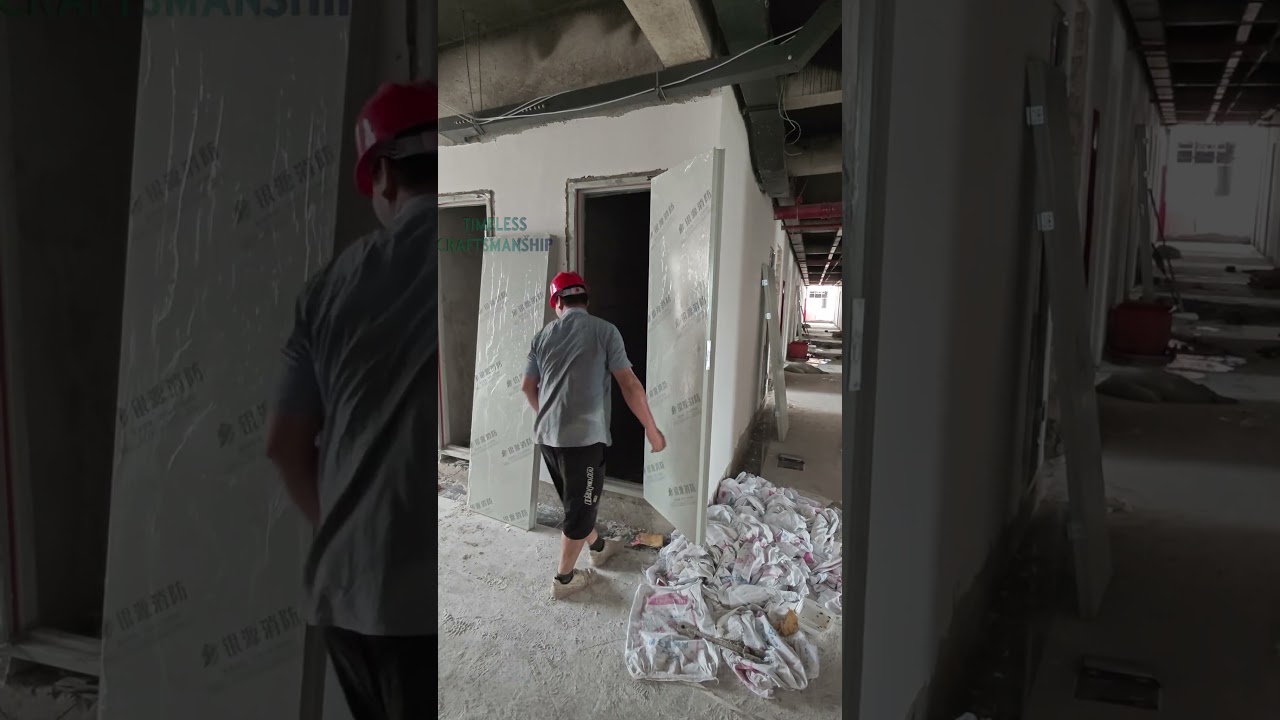 Fire Door Installation Process With Heavy Duty Hinges