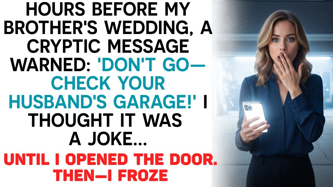I Got A Strange Message Before My Brother’S Wedding—What I Found In The Garage Left Me Frozen