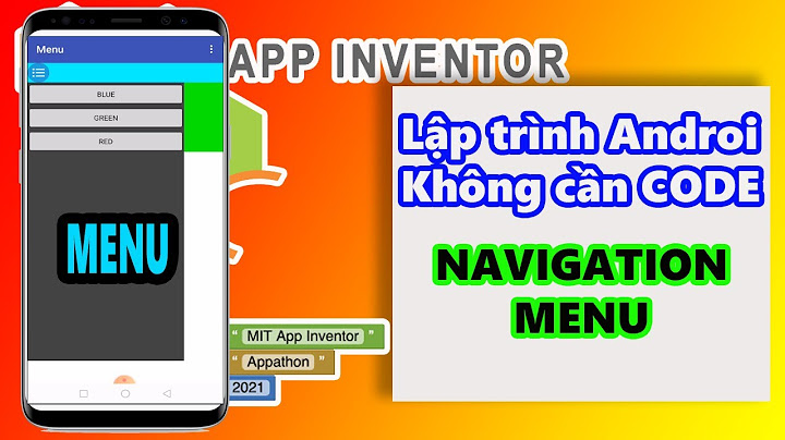 App tạo menu trên điện thoại