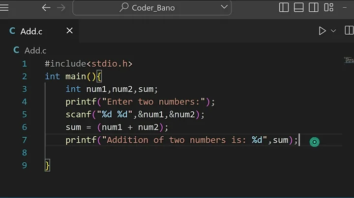 C Program to Add two Integers | C - Programming