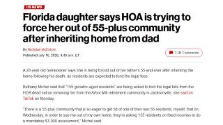 HOA Files Lawsuit Over Woman Being 28 Years Old