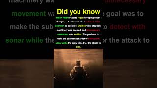 Did You Know U-Boats Went Completely Silent to Survive Depth Charges? #ww2 #uboat #shorts