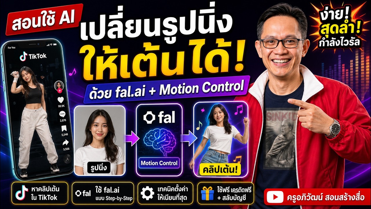 วิธีทำ AI เต้นตามสั่ง! เปลี่ยนรูปภาพนิ่งเป็นคลิปเต้นสุดเนียน (สอนละเอียดทุกขั้นตอน)