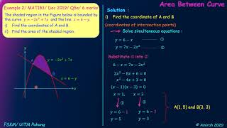 5 2 Area between Curves example 2