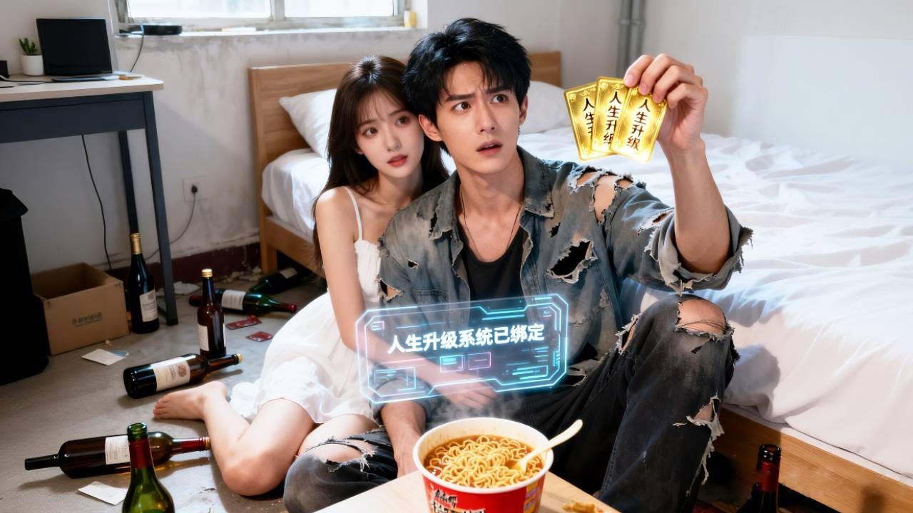 窮小伙窩囊一世最終慘死，未料一睜眼卻綁定人生升級系統重回10年前，做好事便可1塊變10萬毛坯升級豪宅，自此輕鬆積累財富靠升級系統打造財富帝國！ #逆襲 #drama