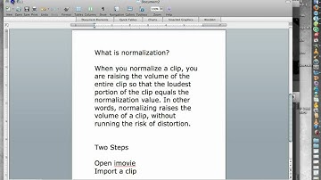 Normalizing Volume in iMovie